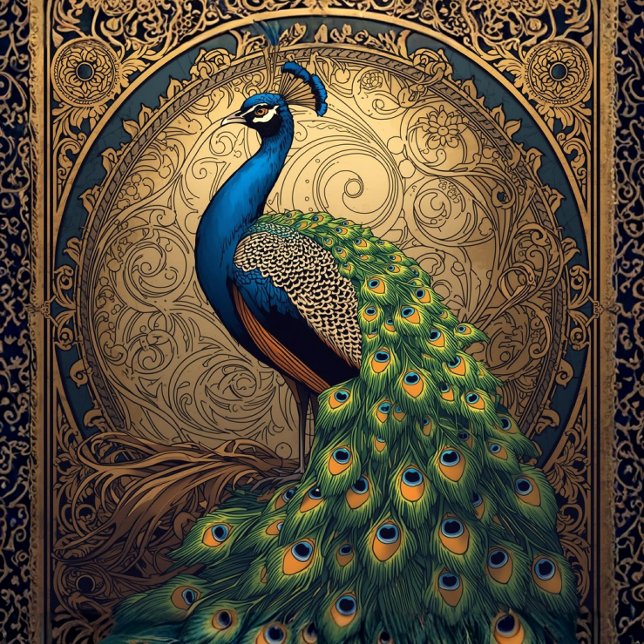 Papier Mousseline Royal Majestic Peacock L Facing (Créateur téléchargé)