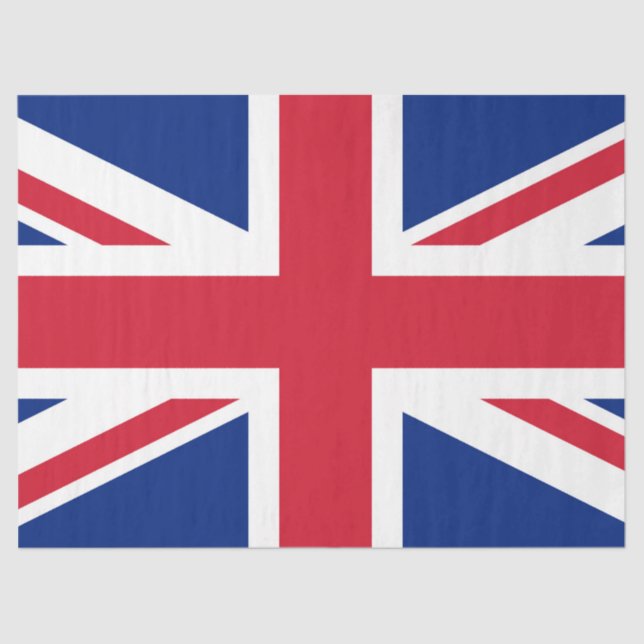 Papier Mousseline Royaume-Uni Union Jack Drapeau des colonies britan (Recto)