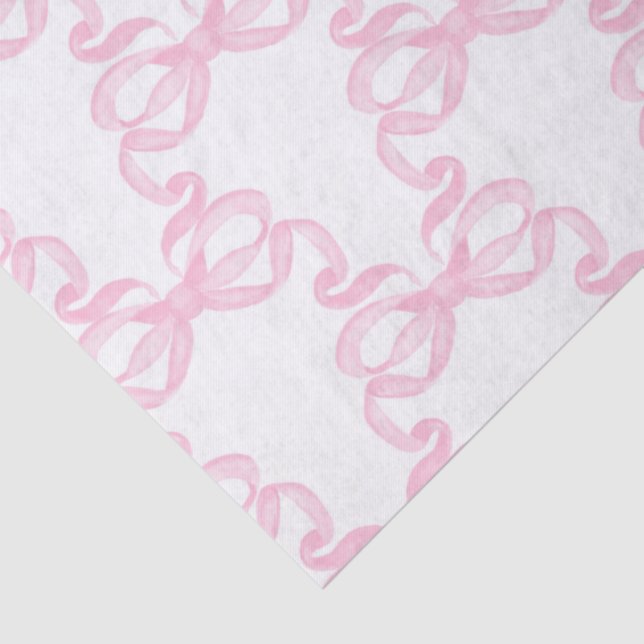 Papier Mousseline Ruban Rose (Détail)