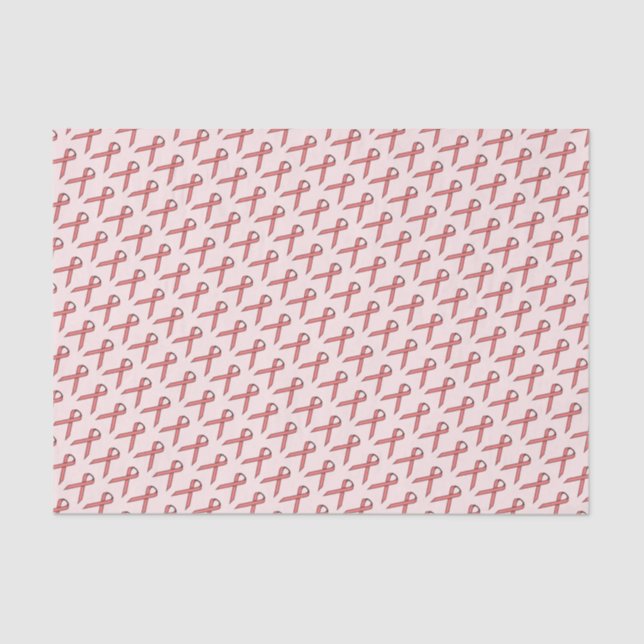 Papier Mousseline Ruban rose standard (Recto)