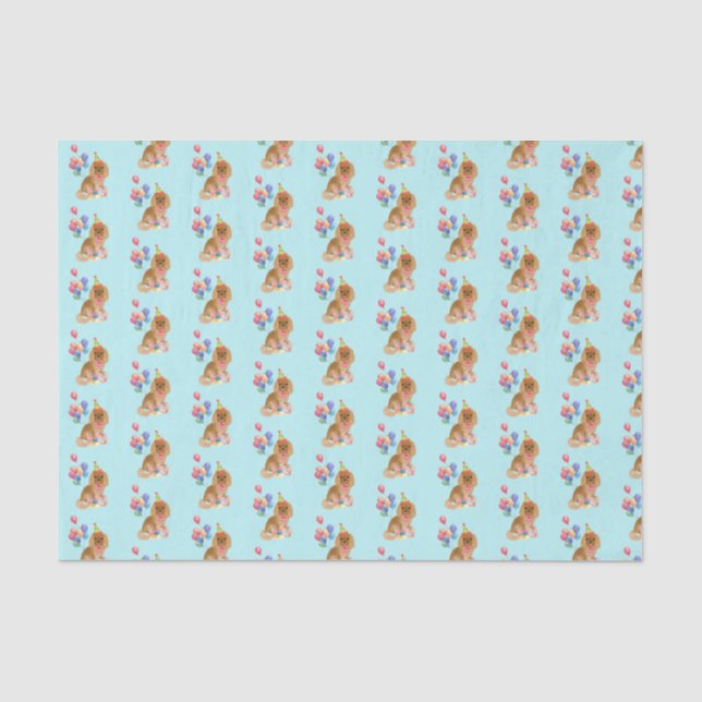 Papier Mousseline Ruby Cavalier King Charles Spaniel Anniversaire    (Recto)