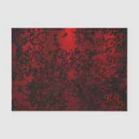 Ruby red black stylish floral vibrant élégant