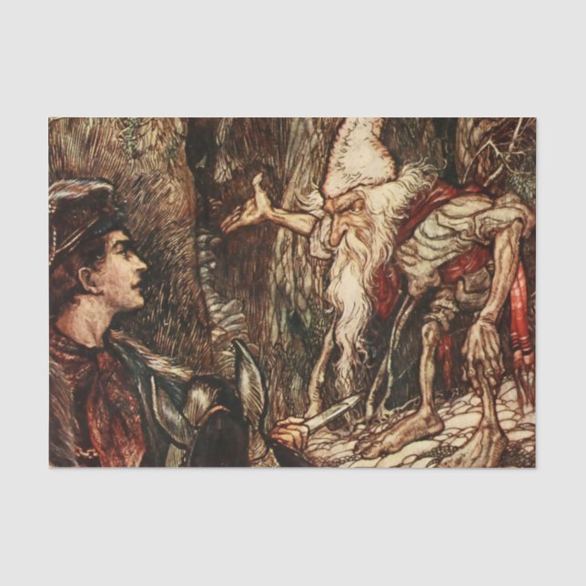 Papier Mousseline “Rumpelstiltskin” Illustrations d'Arthur Rackham (Recto)