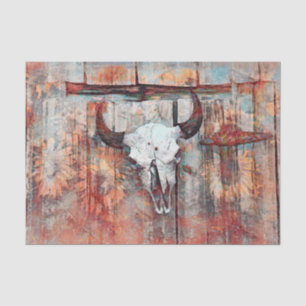Papier Mousseline Russe Rust Brown Taureau Taureau Taureau Taureau