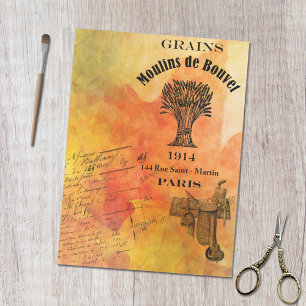 Papier Mousseline Rustic Automne quitte la récolte Temps de découpag