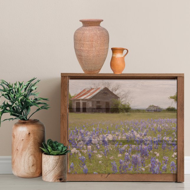 Papier Mousseline Rustic Farm Texas Bluebonnets découpage (Rusitc Barn Texas Blue Bonnets)