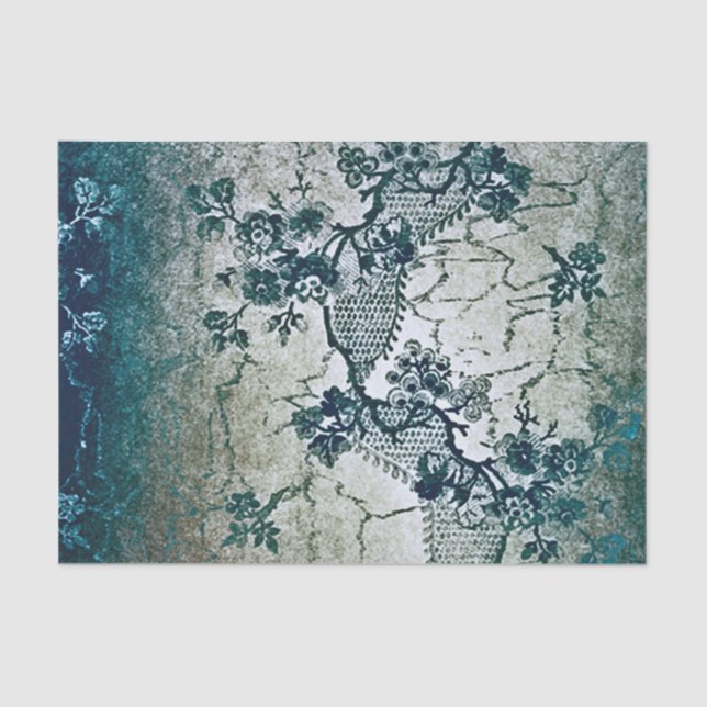 Papier Mousseline Rustique, dentelle, floral, victorien, gothique, p (Recto)