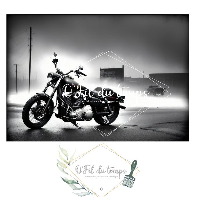 Papier Mousseline Rusty old bike v5 post-apocallyptic Tissue paper (Créateur téléchargé)