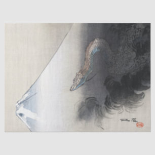 Papier Mousseline Ryu Shoten : Dragon ascendant sur le Fuji, Japon