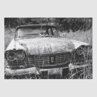 Papier Mousseline Sac cadeau photo de voiture Plymouth abandonné