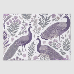 Papier Mousseline Sac cadeau Toile Peacock Violet