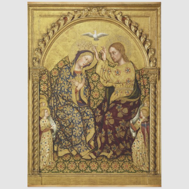 Papier Mousseline Sacre de la Vierge par Gentile Da Fabriano (Recto)