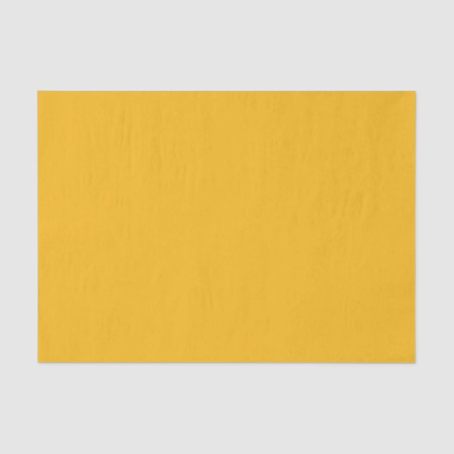 Papier Mousseline Saffron uni jaune (Recto)