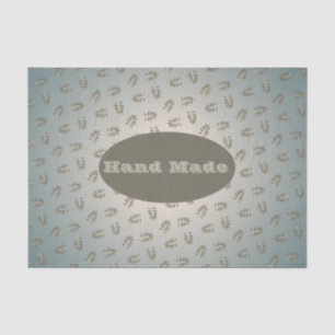 Papier Mousseline Sage de verdure feuille main fait ou Merci