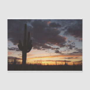 Papier Mousseline Saguaro Sunset III Arizona Desert Paysage