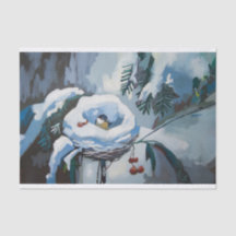 Saine et sans danger, nid d'oiseaux d'hiver