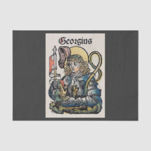 Papier Mousseline Saint Georges de la Chronique de Nuremberg