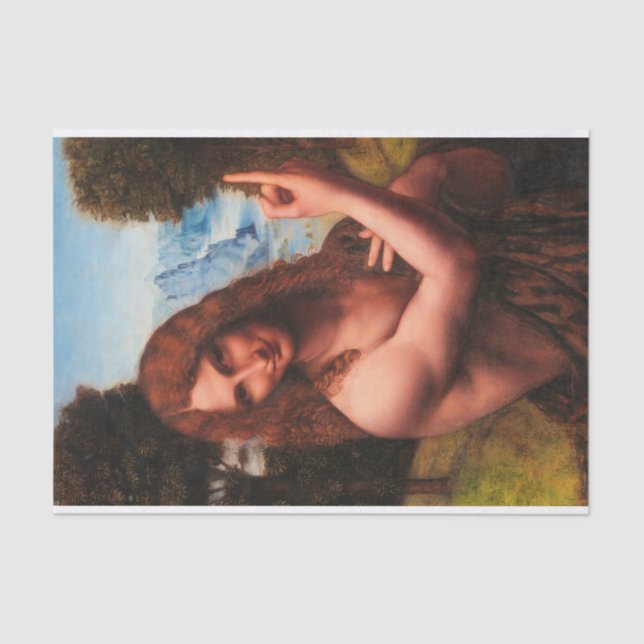 Papier Mousseline Saint John le Baptiste, 1520 par Salai (Recto)