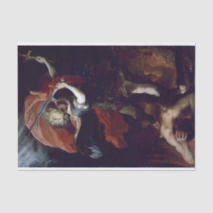 Papier Mousseline Saint Michel l'Archange par Claudio Coello