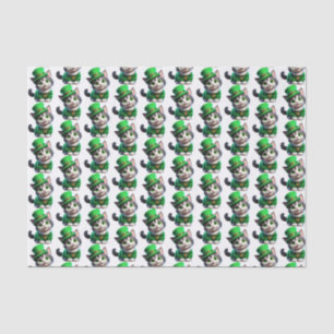 Papier Mousseline Saint Patrick's Day Kitten
