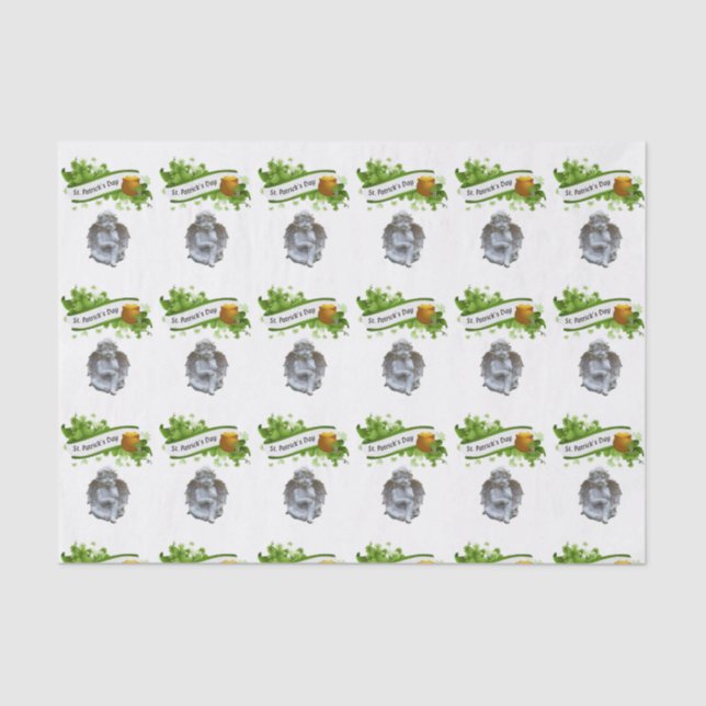 Papier Mousseline Saint Patrick's Day Tissue Paper Angel (Recto)