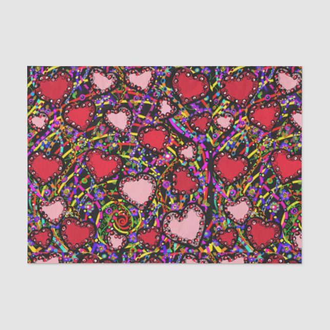 Papier Mousseline Saint-Valentin  (Recto)