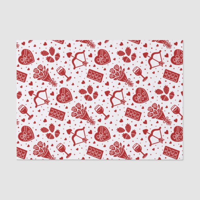 Papier Mousseline Saint-Valentin (Recto)