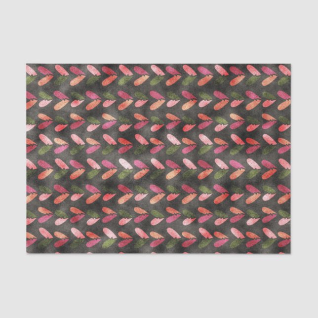 Papier Mousseline Saint Valentin - Motifs de coeur amusants (Recto)