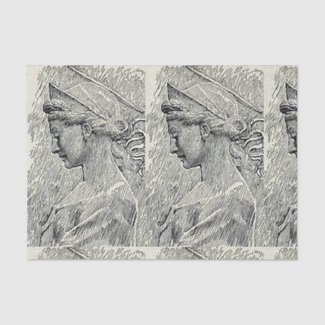 Papier Mousseline Sainte Cécile vierge et martyre (Recto)