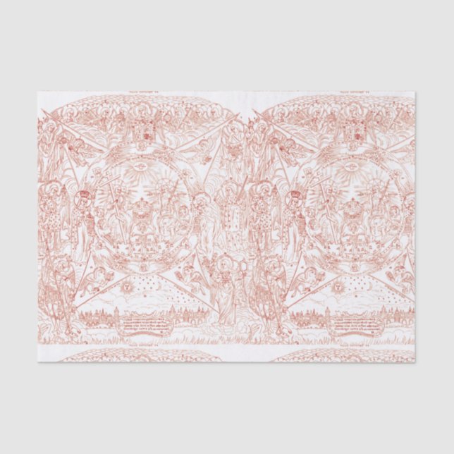 Papier Mousseline Sainte Trinité dans la Gloire (Recto)