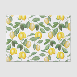 Papier Mousseline Saison du citron Motif