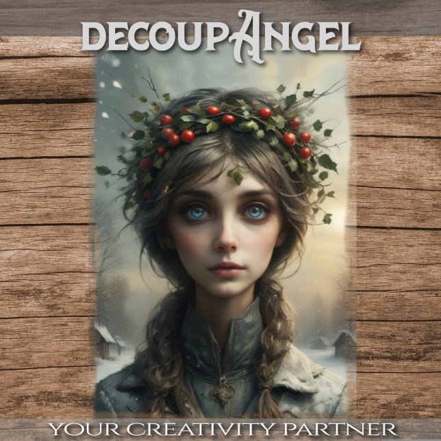 Papier Mousseline Saisons Soeurs - 4 de 4 - Hiver - Découpage - (Créateur téléchargé)