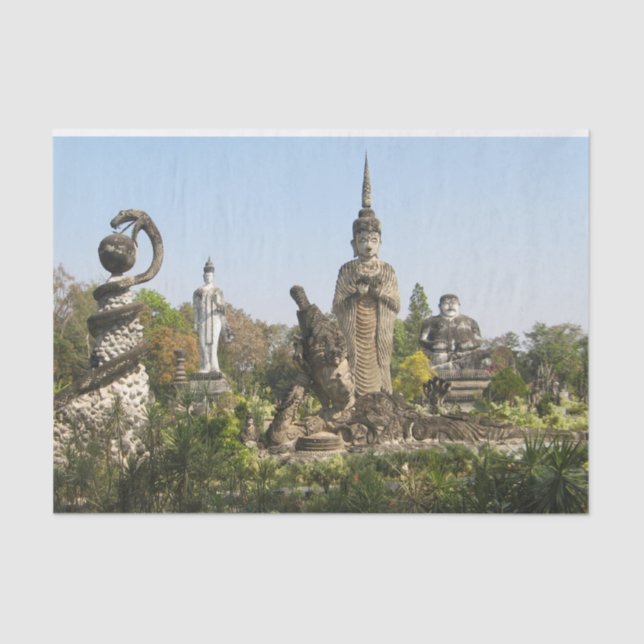 Papier Mousseline Sala Keo Kou, Nong Khai, Thaïlande (Recto)