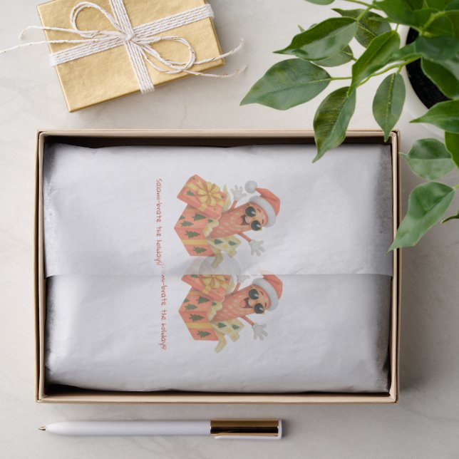 Papier Mousseline salamisez les fêtes ! (Cadeau)