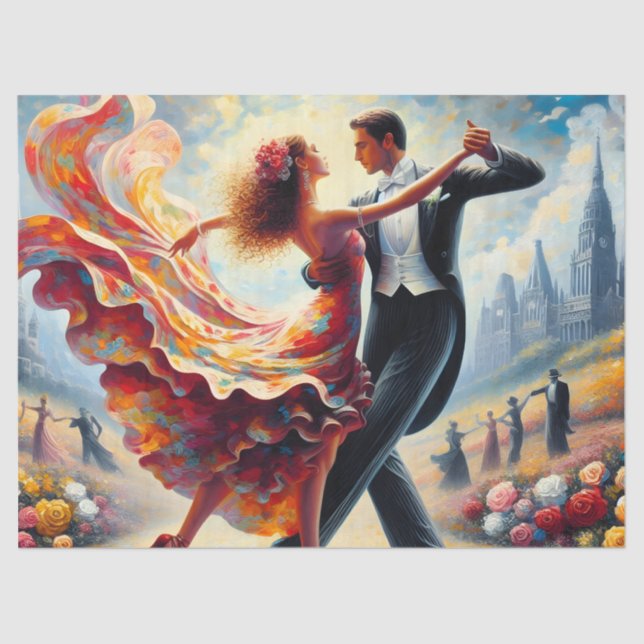 Papier Mousseline Salon de bal Danse Ephémère Mobilier Découpage (Recto)