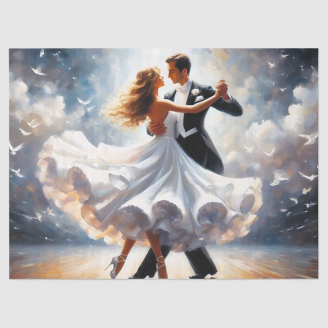 Papier Mousseline Salon de bal Danse Ephémère Mobilier Découpage (Recto)