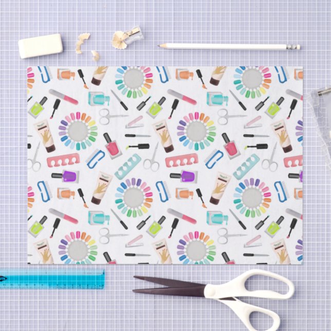 Papier Mousseline Salon de beauté Manucure Pédicure Ongles  (Artisanat)