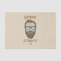 Salon de coiffure rétro graphique de barbier Shave