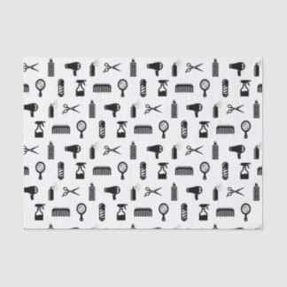 Papier Mousseline Salon et coiffeur Motif COULEUR PERSONNALISÉE
