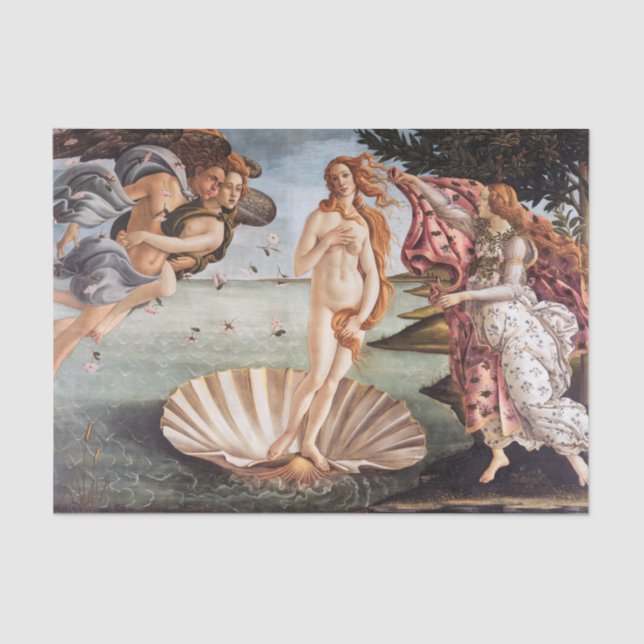 Papier Mousseline Sandro Botticelli - Naissance de Vénus (Recto)