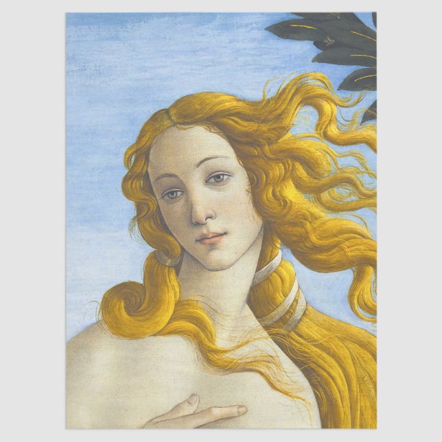 Papier Mousseline Sandro Botticelli - Naissance de Vénus Gros plan (Créateur téléchargé)