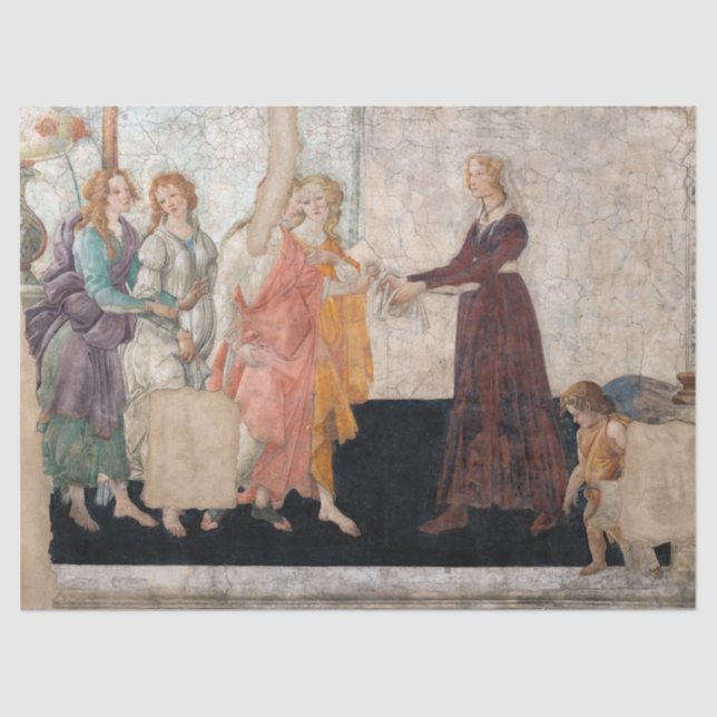 Papier Mousseline Sandro Botticelli - Vénus et les Trois Grâces (Recto)