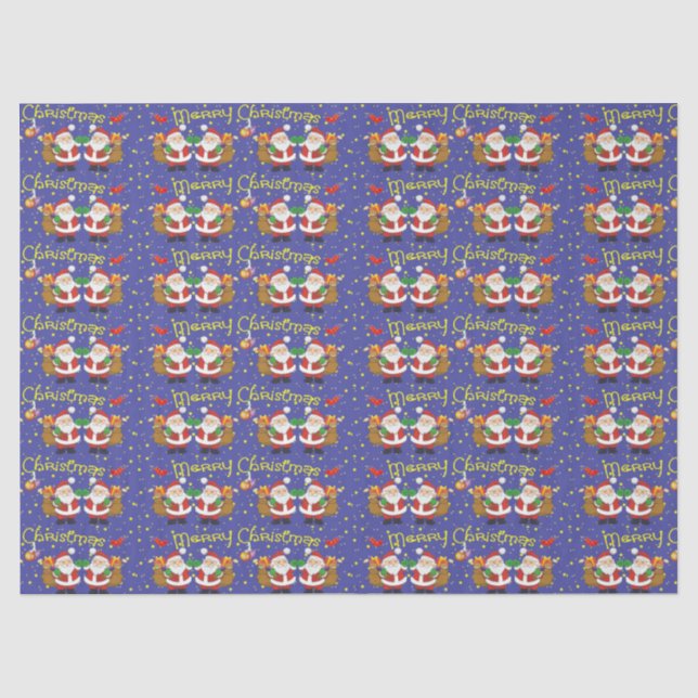 Papier Mousseline Santa Claus (Recto)