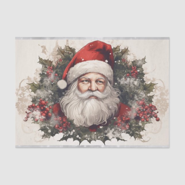 Papier Mousseline Santa Claus (Recto)