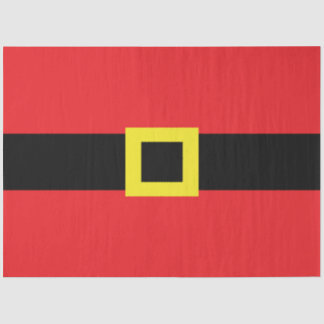 Papier Mousseline Santa Claus Belly Buckle Rouge Noir Jaune Fun