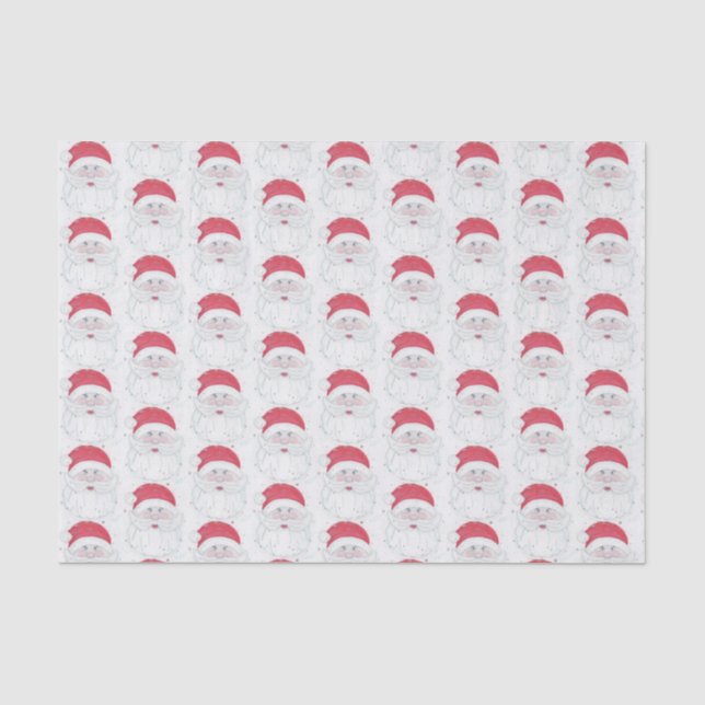 Papier Mousseline Santa Clause Noël (Recto)