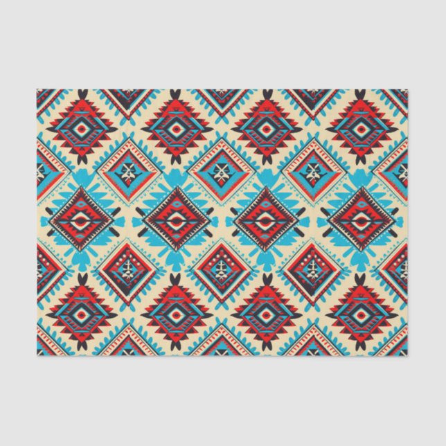 Papier Mousseline Sapphire Aztec Dreams papier découpage (Recto)