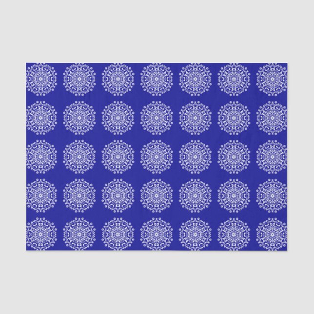 Papier Mousseline Sapphire Mandala (Recto)