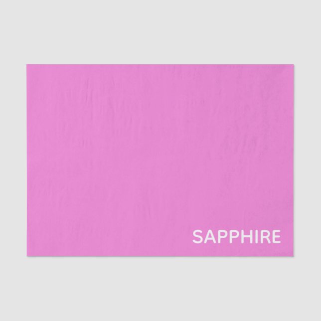 Papier Mousseline Sapphire pink colour (Recto)