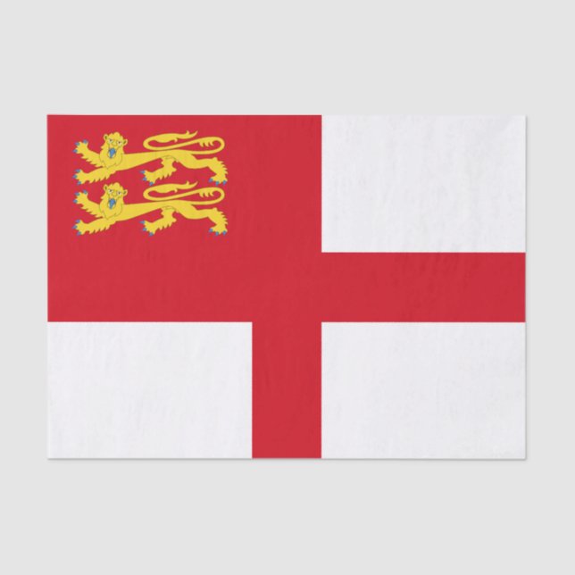 Papier Mousseline Sark Flag (Recto)
